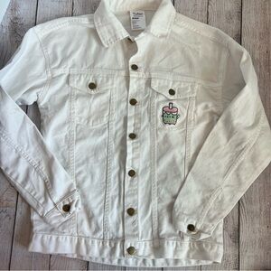 Pusheen White Denim Jacket Small